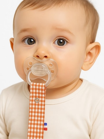 PAPATE - Joyería 'Pacifier' en naranja: frente