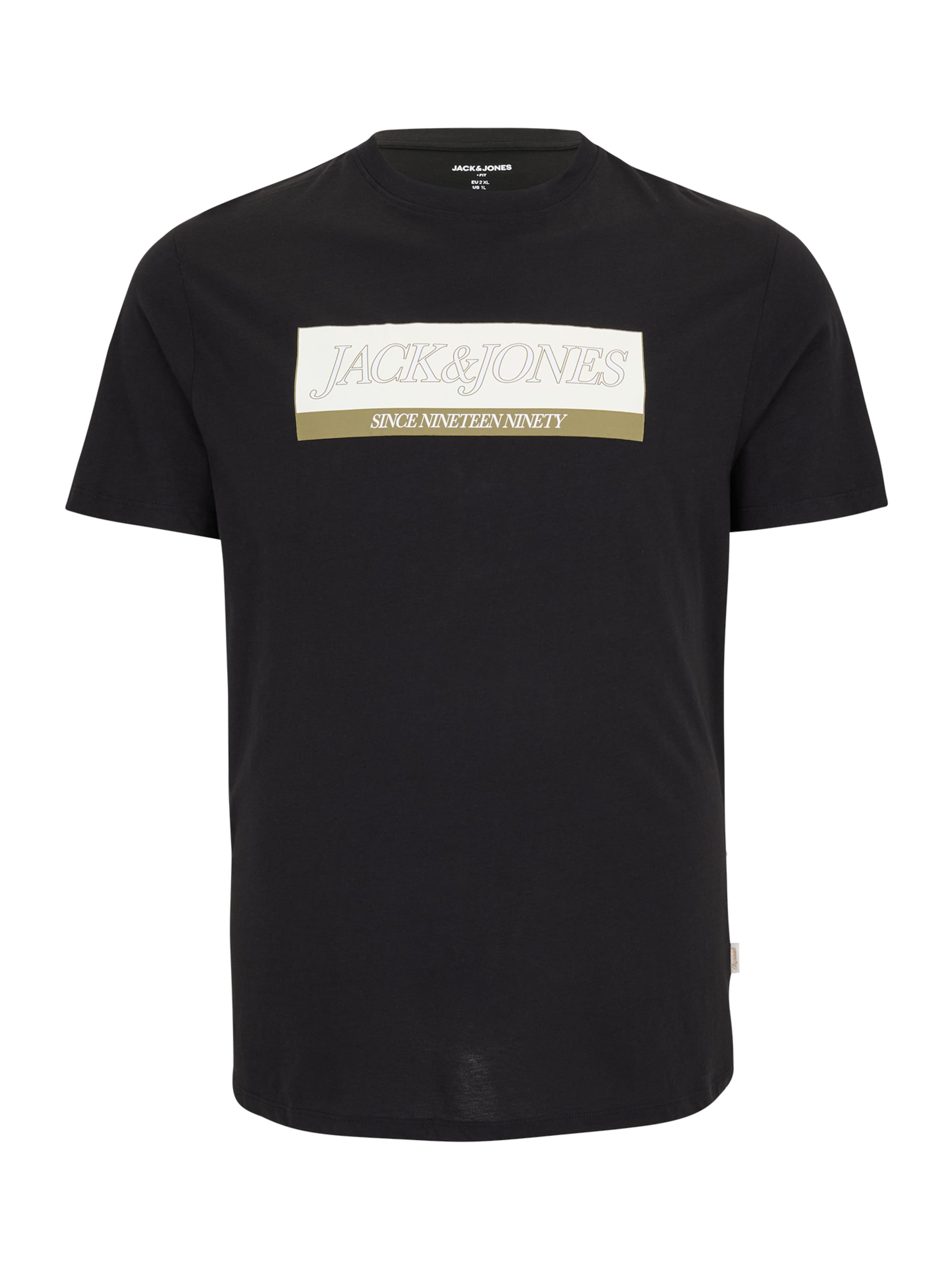 Jack & Jones Plus Футболка 'JORINWOOD' в Черный: спереди