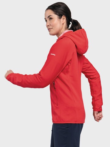 Schöffel Functionele fleece jas 'Cascata' in Rood