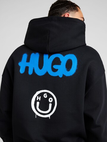 HUGO - Sweatshirt 'Nimayho' em preto