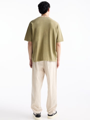 Pull&Bear Tapered Broek in Beige