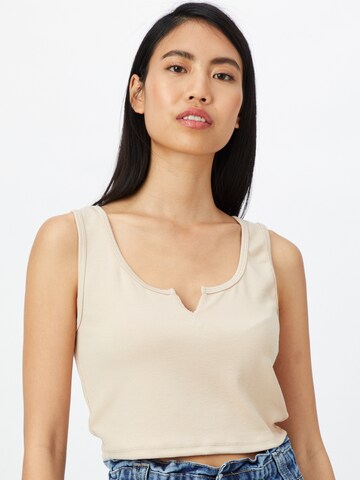 ABOUT YOU Top 'Manja' in Beige: front