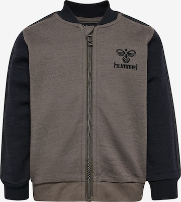 Hummel Sweatvest in Bruin: voorkant