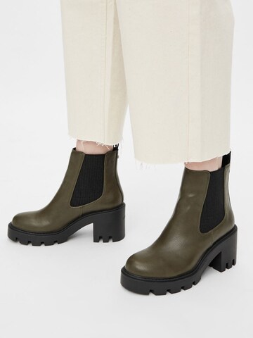 Bianco Chelsea Boots 'GISELLA' i grøn: forside