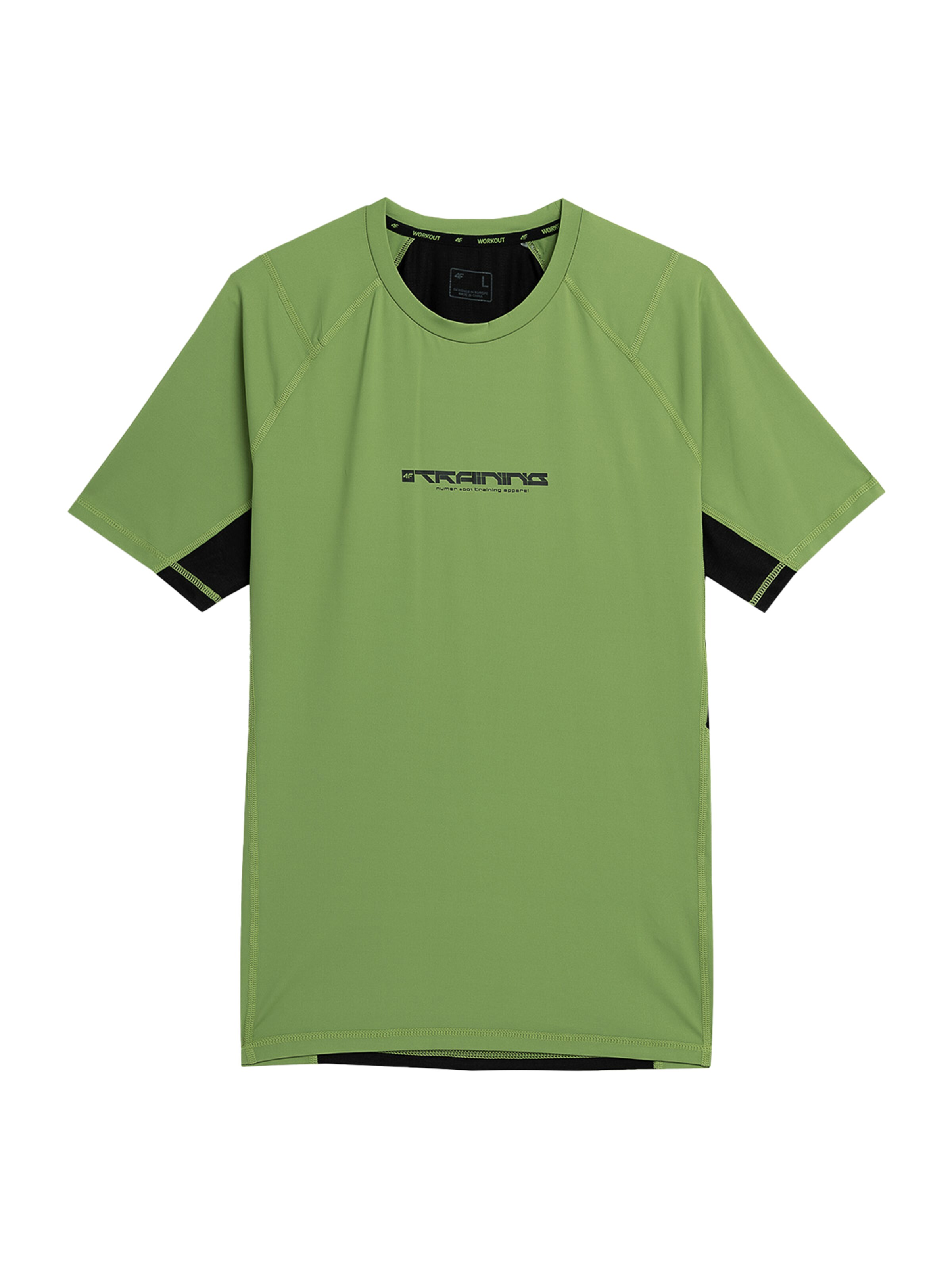 4F Performance shirt in Green: front