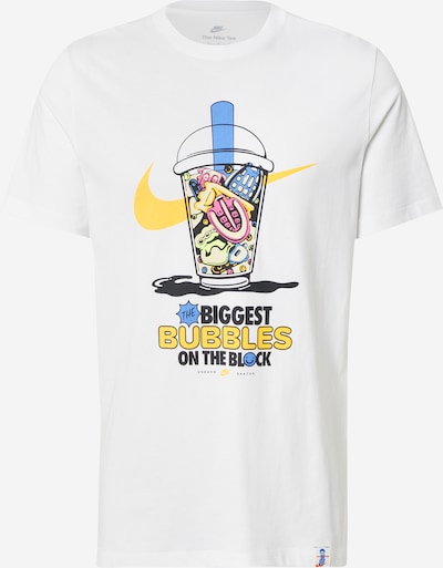 Marškinėliai 'SOLE FOOD' iš Nike Sportswear, spalva – šviesiai mėlyna / geltona / juoda / balta, Prekių apžvalga