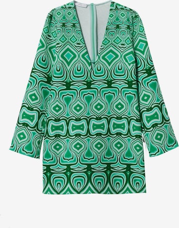 Robe 'ALMOND' MANGO en vert : devant