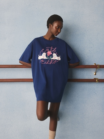 Cath Kidston - Camiseta de noche en azul: frente