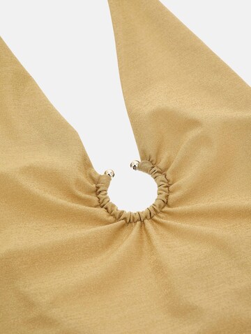 GUESS Triangel Badeanzug 'Lurex' in Gold