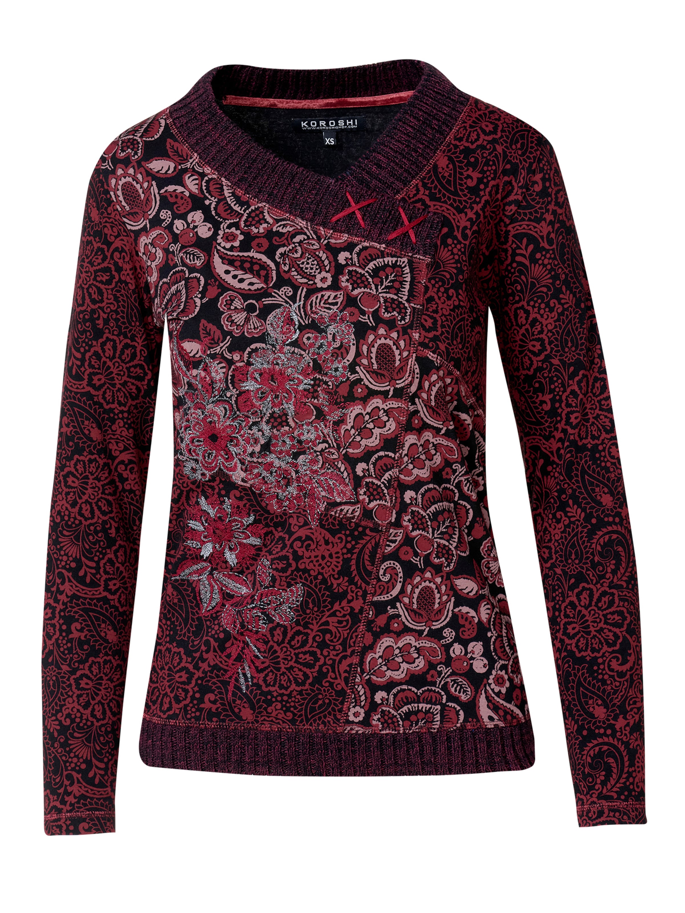 T-shirt KOROSHI en rouge : devant