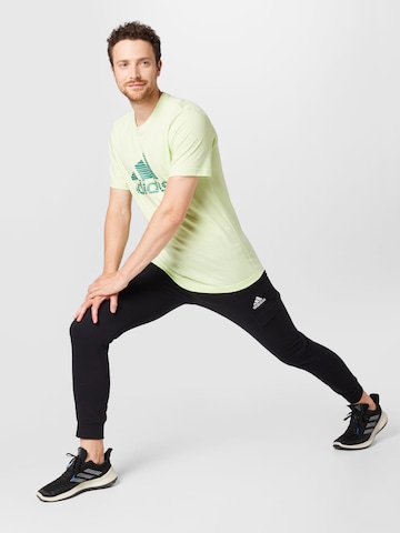 ADIDAS SPORTSWEAR Zúžený Sportovní kalhoty 'Essentials Fleece' – černá