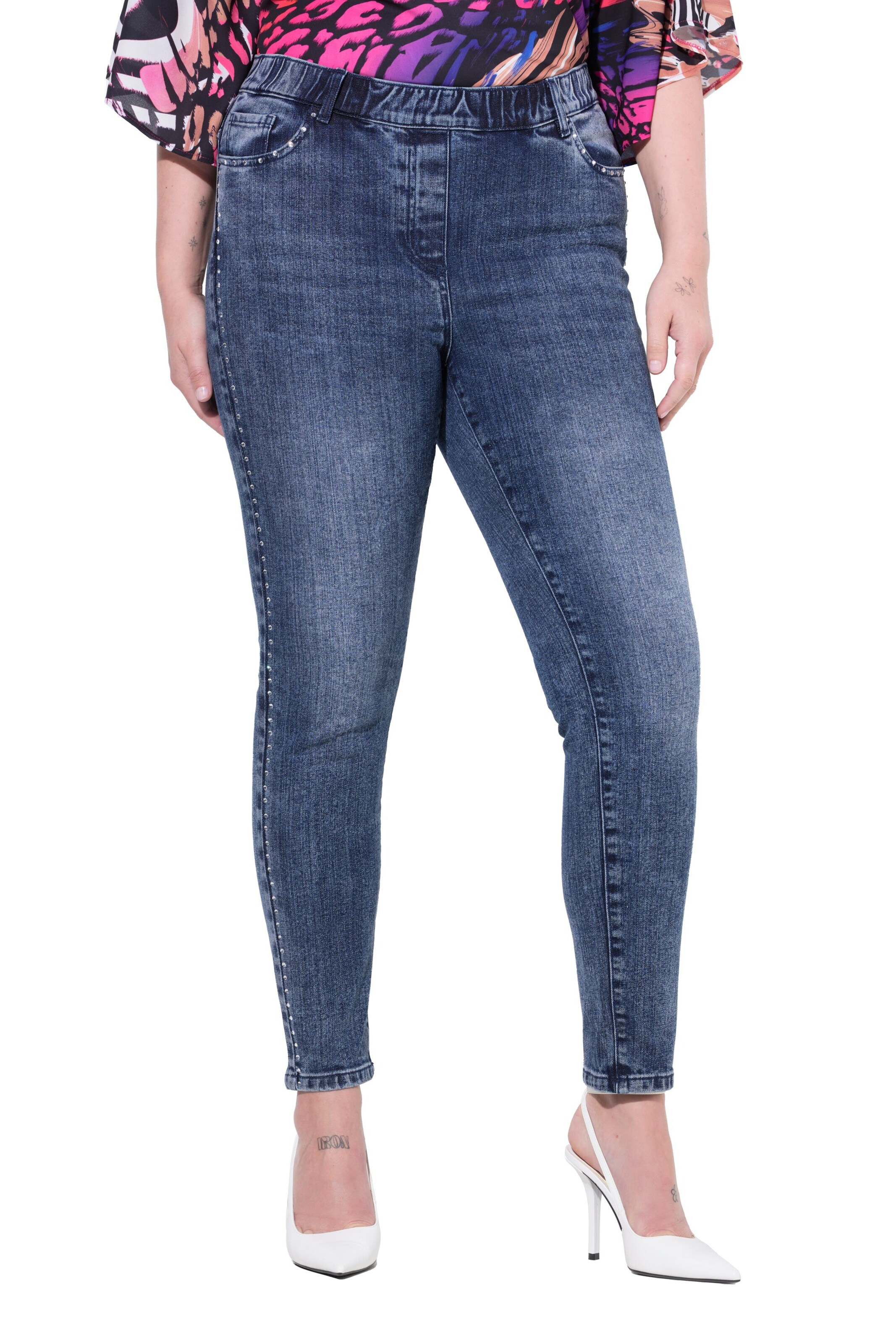 MIAMODA Skinny Jeans in Blau: Vorderseite