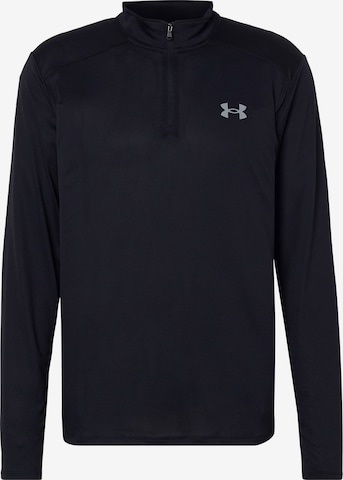 UNDER ARMOUR Toiminnallinen paita 'Tech Utility' värissä musta: etupuoli