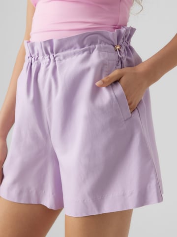 VERO MODA Regular Pants 'Kimmie Liba' in Purple