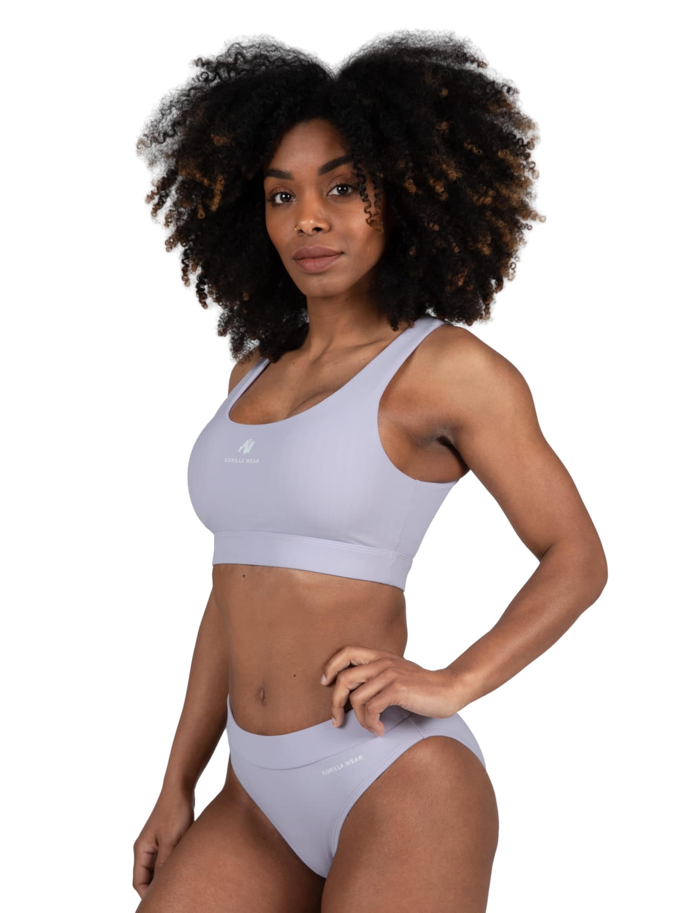 Bustino Top per bikini 'Summerville ' di Gorilla Wear in lilla: frontale