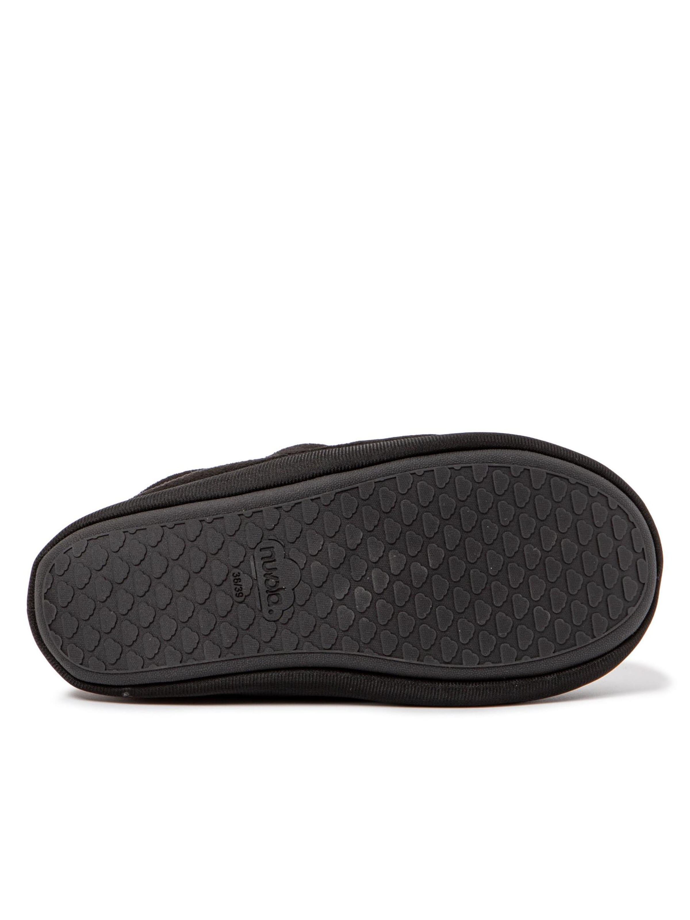 Pantoufle 'Home Velvet' Nuvola. en noir