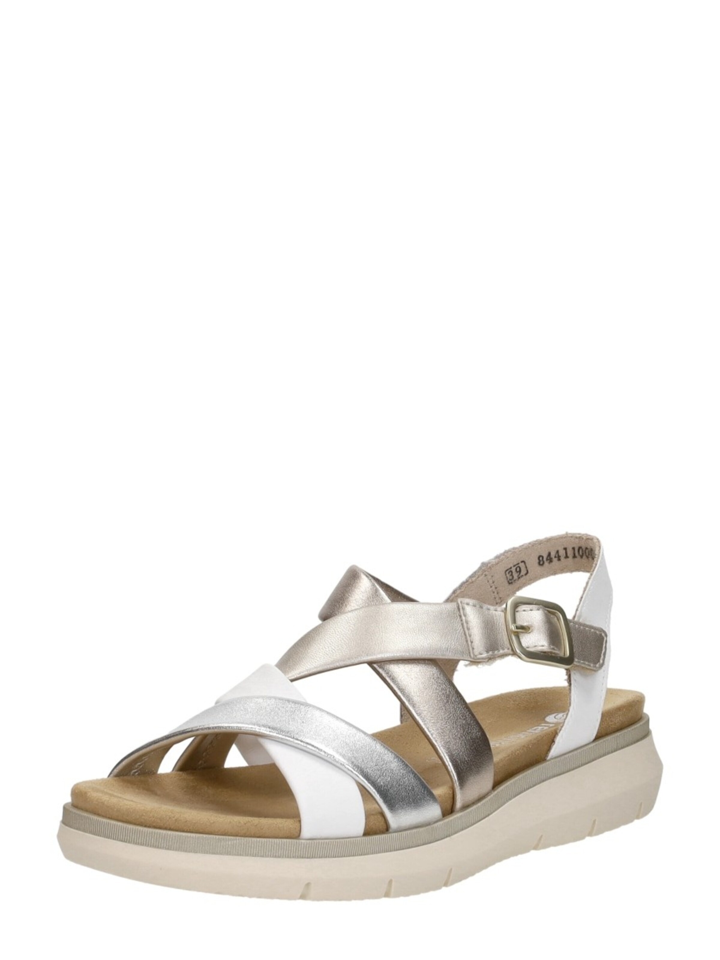 Sandales 'Sandalen Plat' REMONTE en blanc