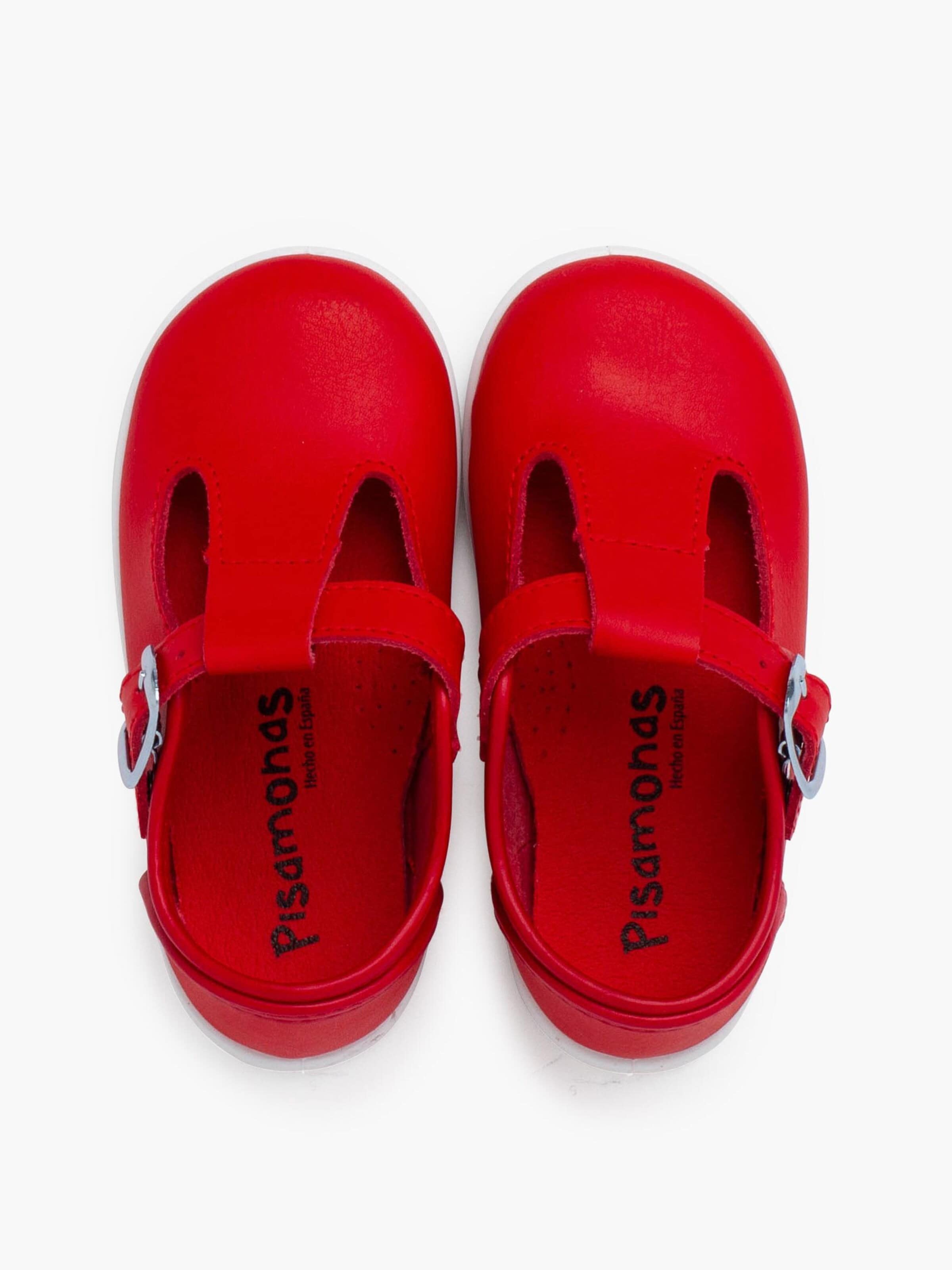 Pisamonas - Zapatos primeros pasos en rojo