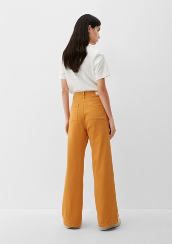 s.Oliver Wide Leg Jeans in Orange