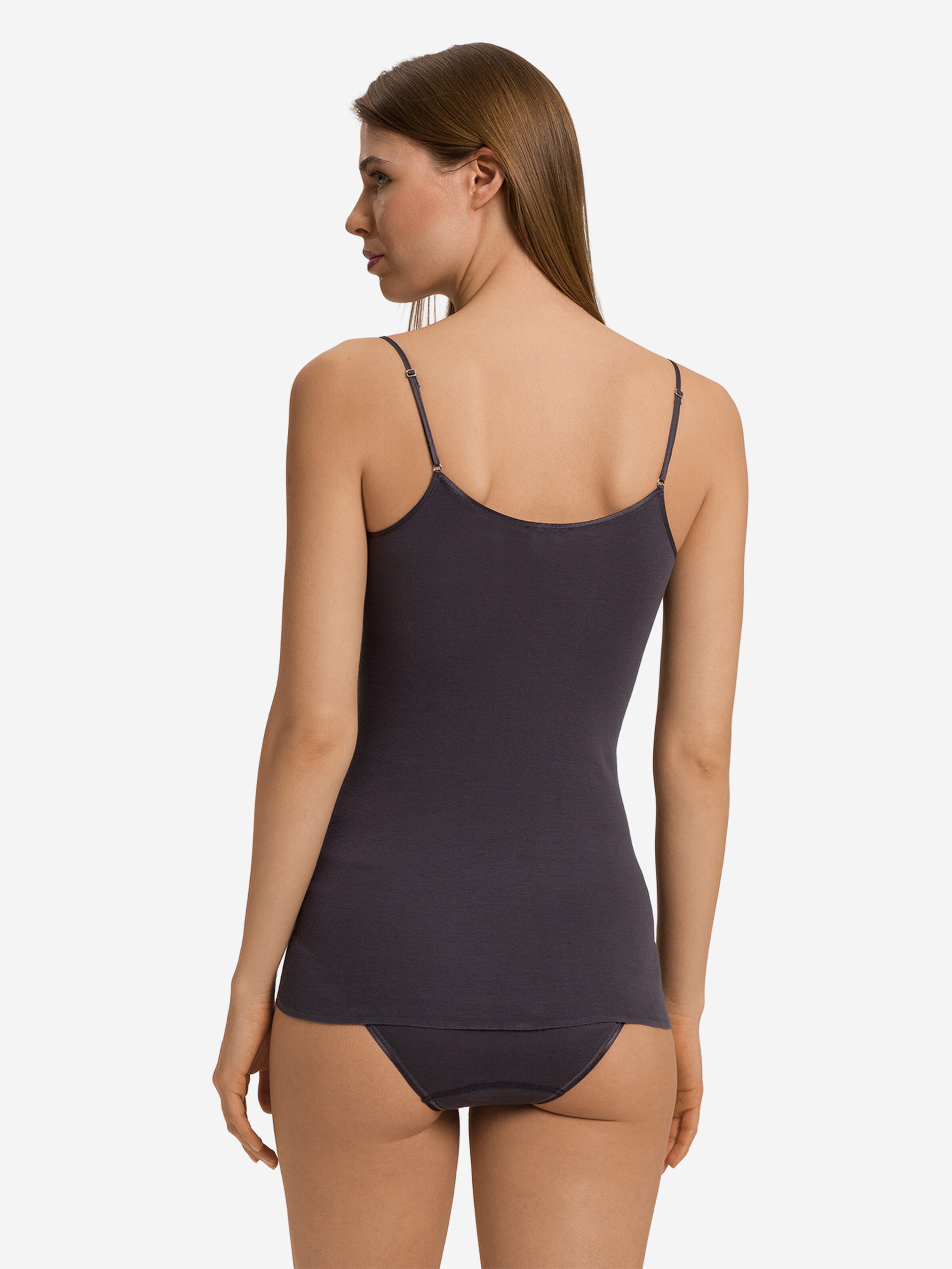 Hanro Top ' Cotton Seamless ' in Grey