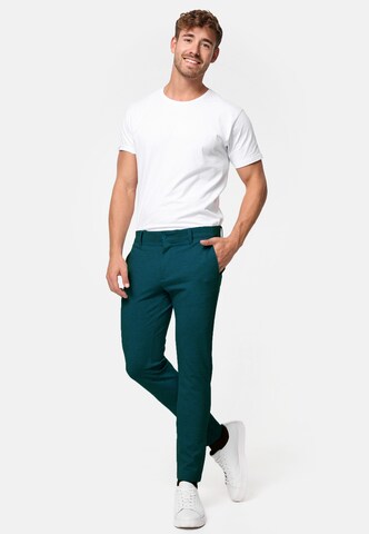 INDICODE JEANS Slimfit Broek 'Rodekro' in Blauw