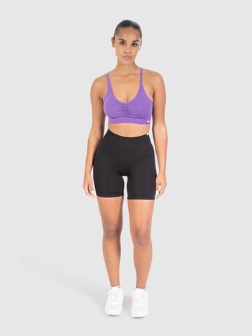Bustier Soutien-gorge de sport ' Batik Scrunch ' Smilodox en violet