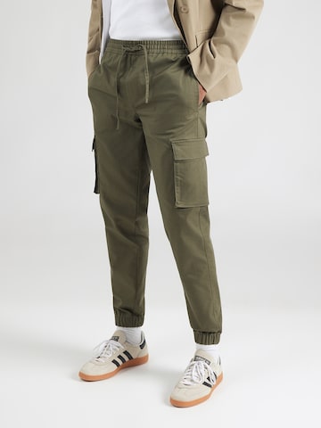 Only & Sons Дънки Tapered Leg Карго панталон 'ONSGARDA' в зелено: отпред