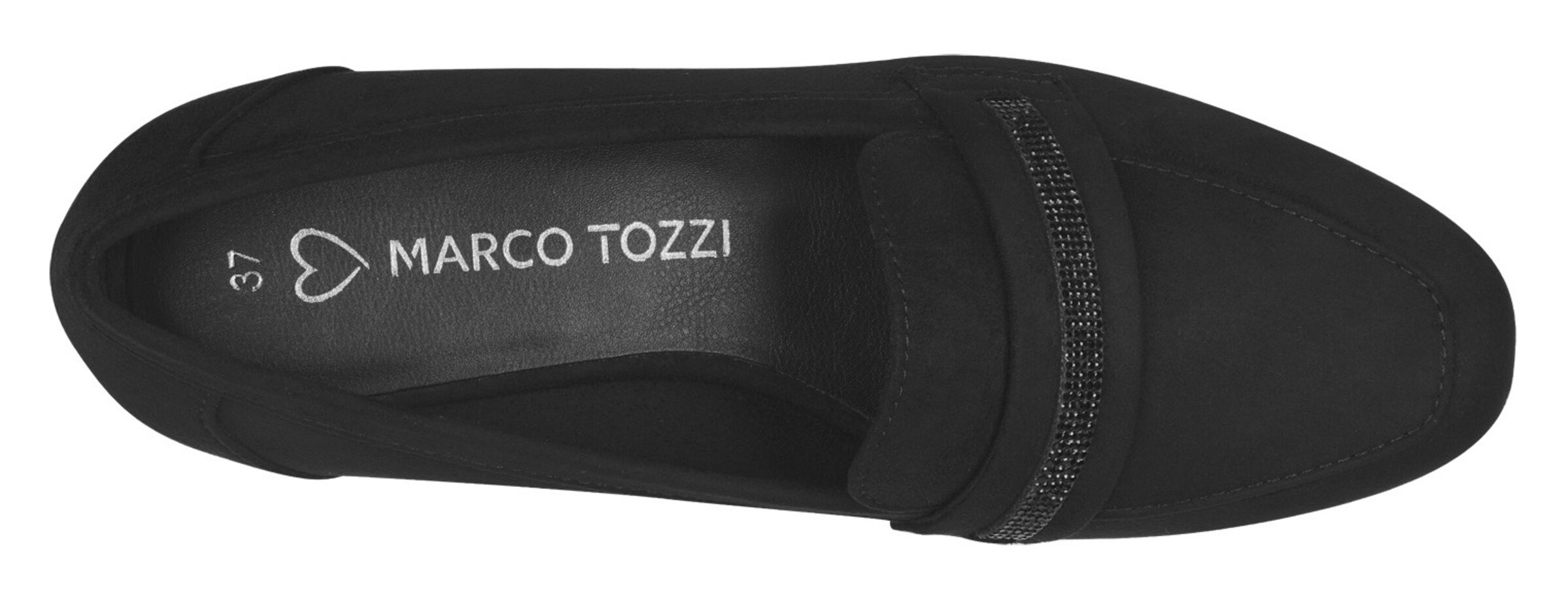 MARCO TOZZI Slipper in Schwarz