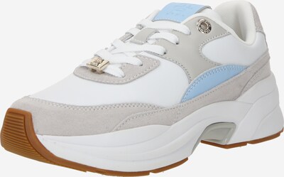 TOMMY HILFIGER Baskets basses 'Chunky' en bleu clair / pierre / blanc, Vue avec produit