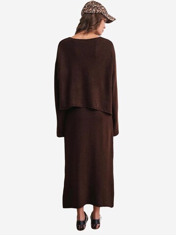 Tenue d'intérieur 'Strick-Koordinaten' MixRay en marron