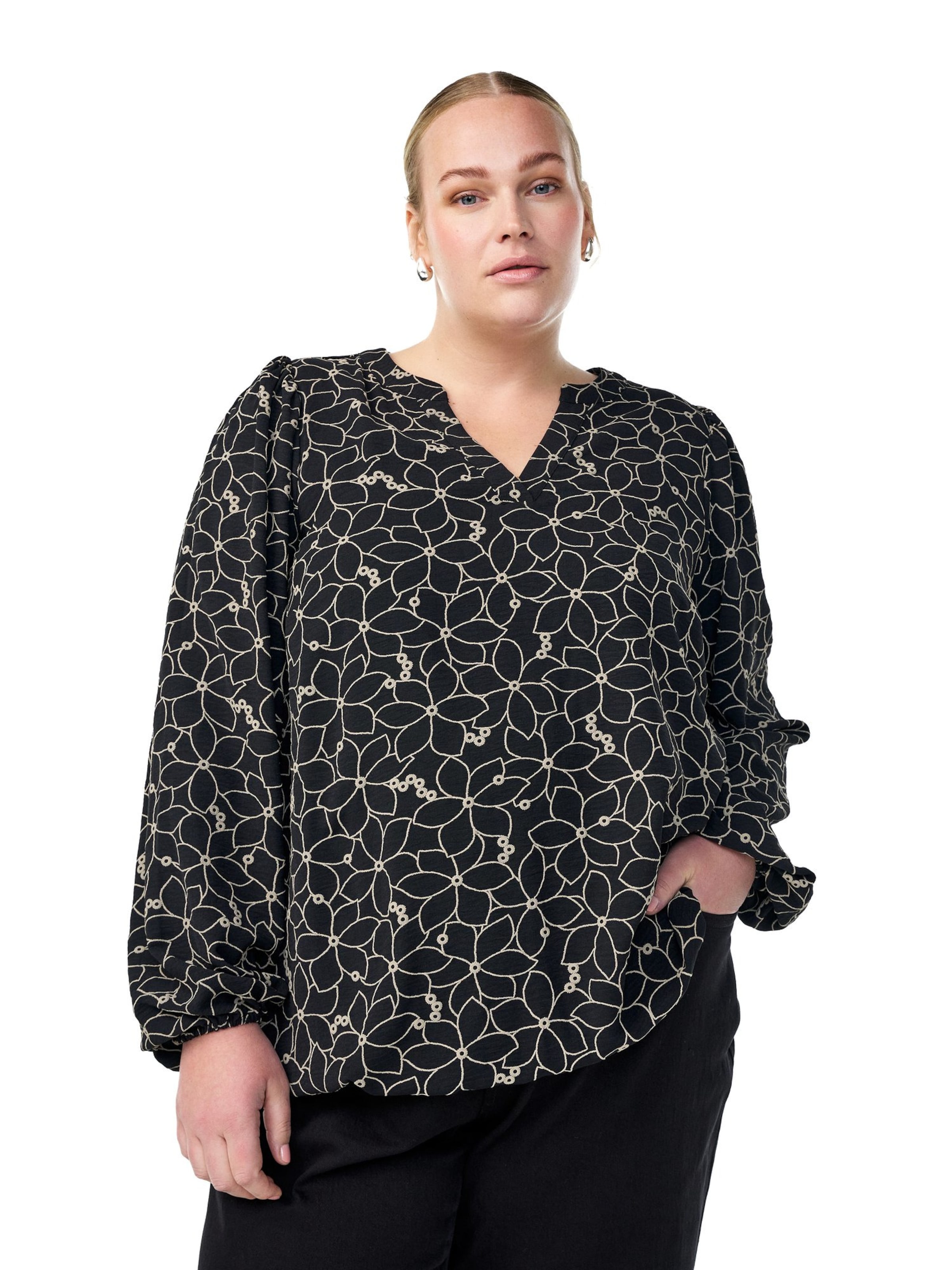 Zizzi Блузка 'Cabine' в Черный