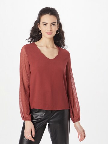 ABOUT YOU Blouse 'Vivian' in Rood: voorkant