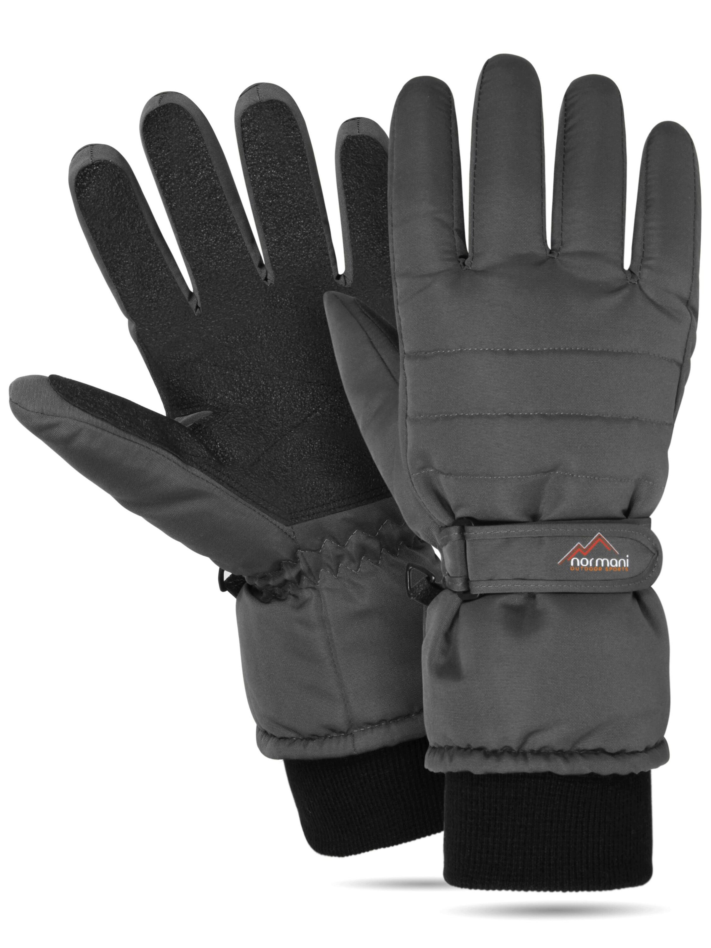 Gants de sport 'Snowguard ProTect' normani en gris : devant