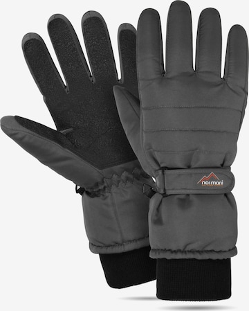 Gants de sport 'Snowguard ProTect' normani en gris : devant