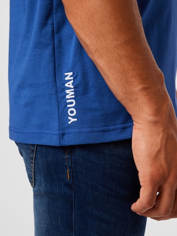 T-Shirt 'Flemming' Youman en bleu