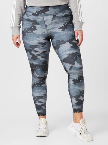 Reebok Skinny Sportbroek in Zwart: voorkant