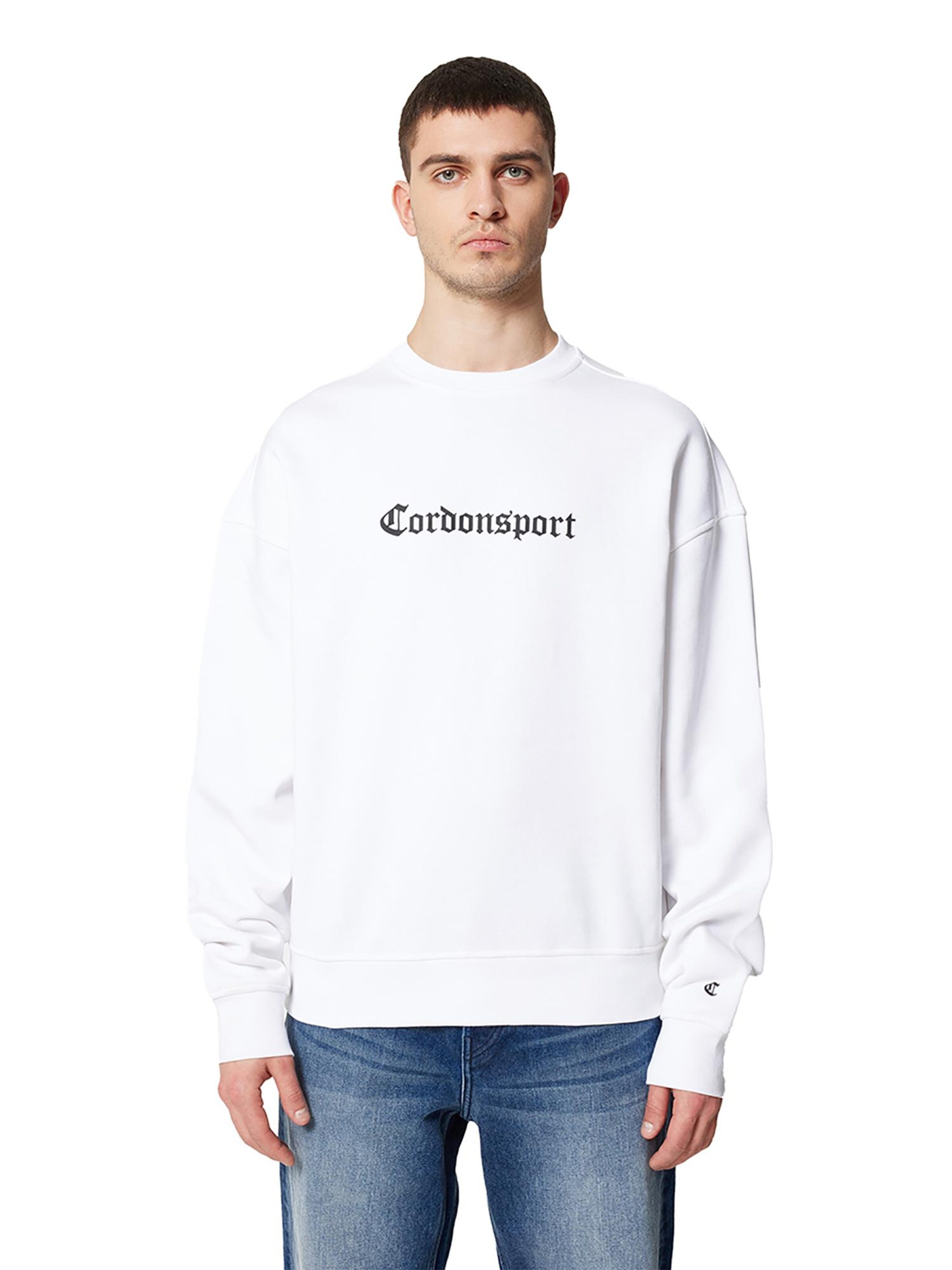 Cordon Sport Sweatshirt 'Core' in White: front
