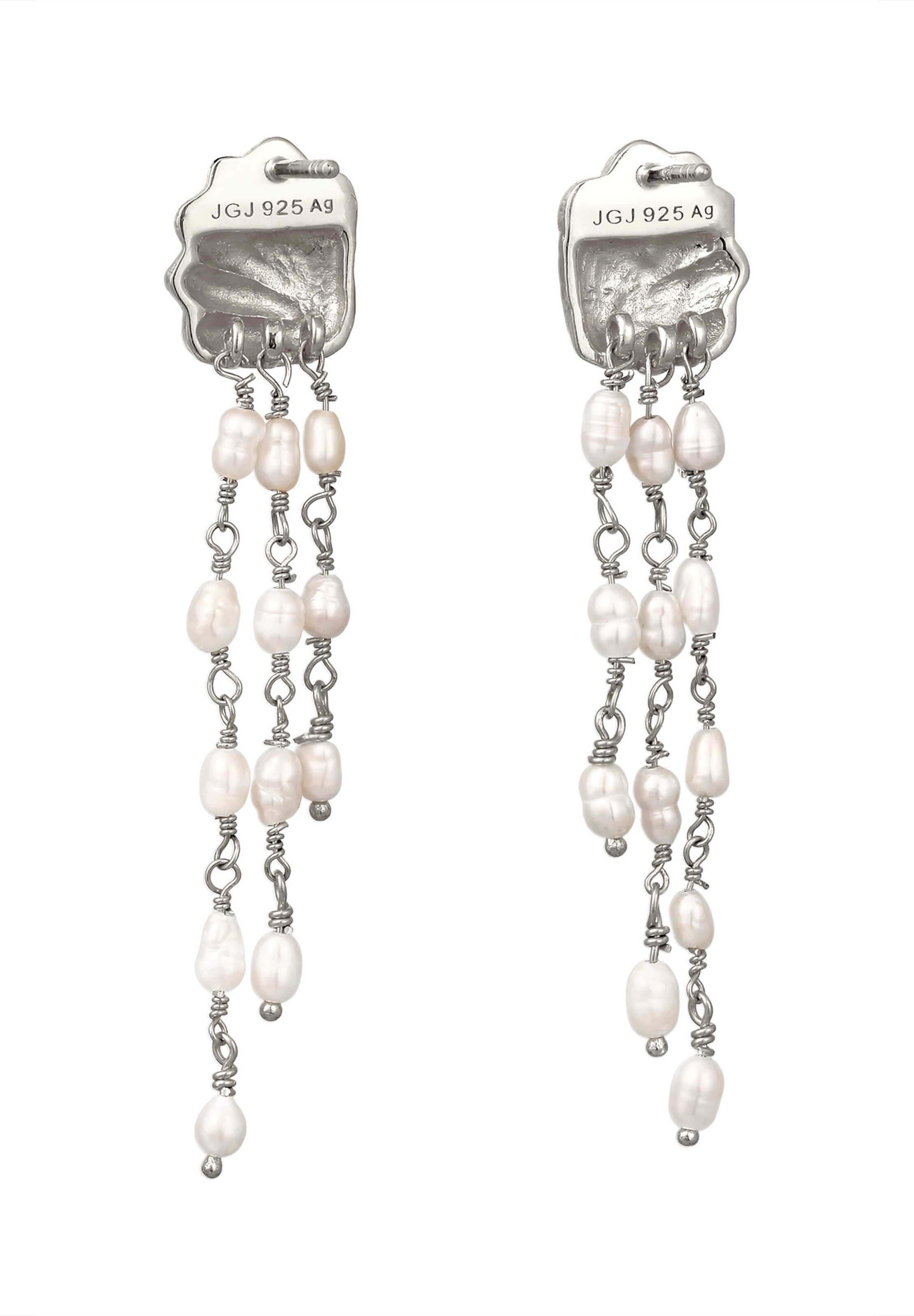 Boucles d'oreilles 'Muschel' Haze&Glory en argent