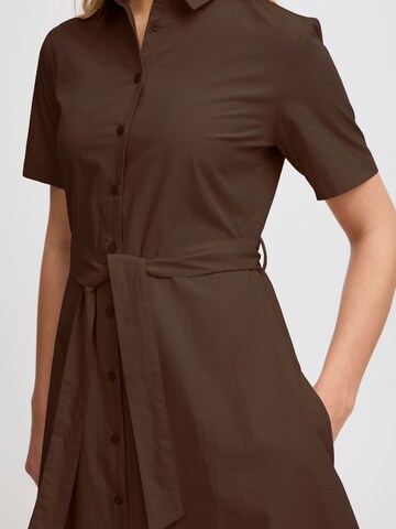 ICHI A-Linien-Kleid ' IHSanty ' in Braun
