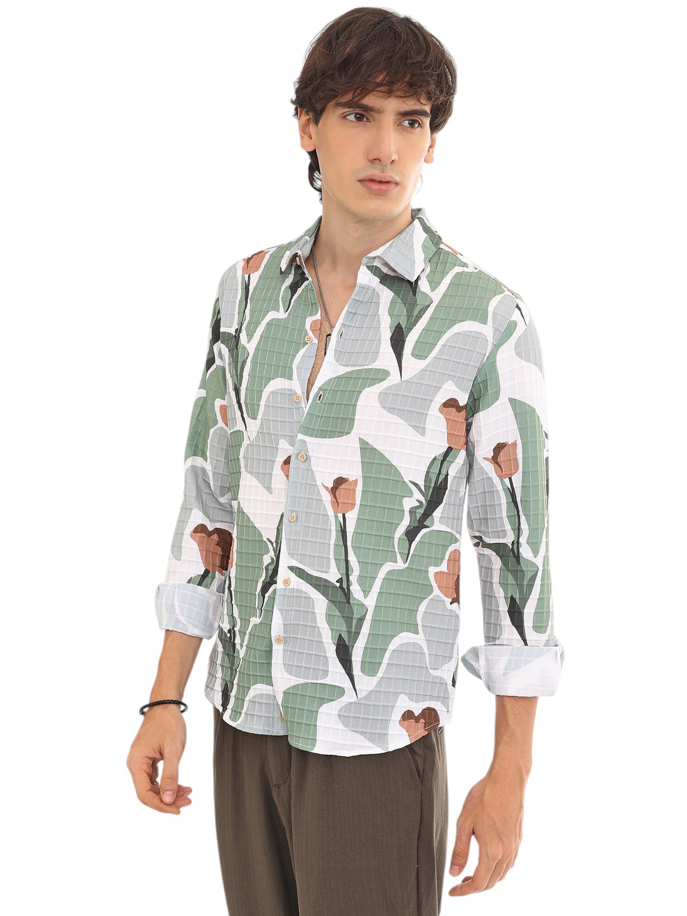 Campus Sutra Rovný strih Košeľa 'Lilliana' - Biela: predná strana