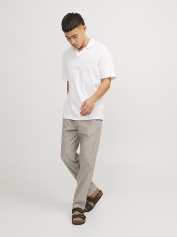 JACK & JONES Regular Bundfaltenhose in Grau