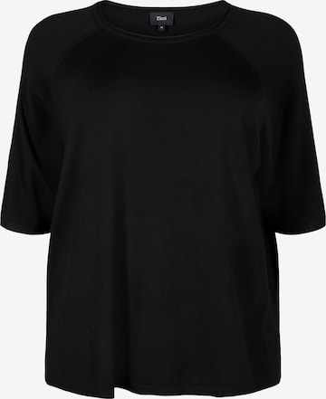 Zizzi - Pullover 'CACARRIE' em preto: frente