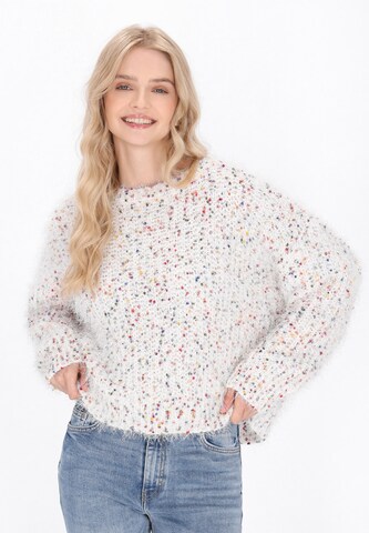 IZIA - Pullover em branco: frente
