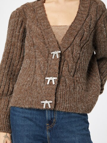 River Island Knit Cardigan in Brown