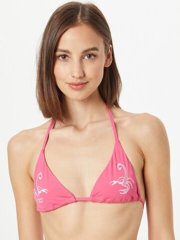 VIERVIER Triangel Bikinitop 'Katja' in Pink: predná strana