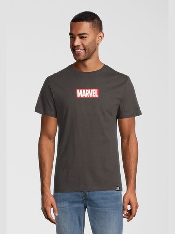 Recovered Shirt 'Marvel' in Grijs: voorkant