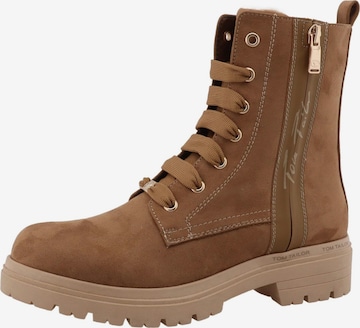 Stivaletto stringato di TOM TAILOR in beige: frontale