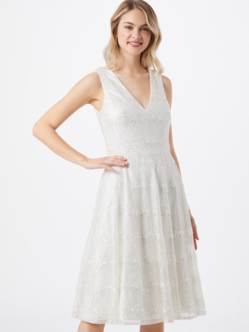 STAR NIGHT Cocktail Dress in White: front