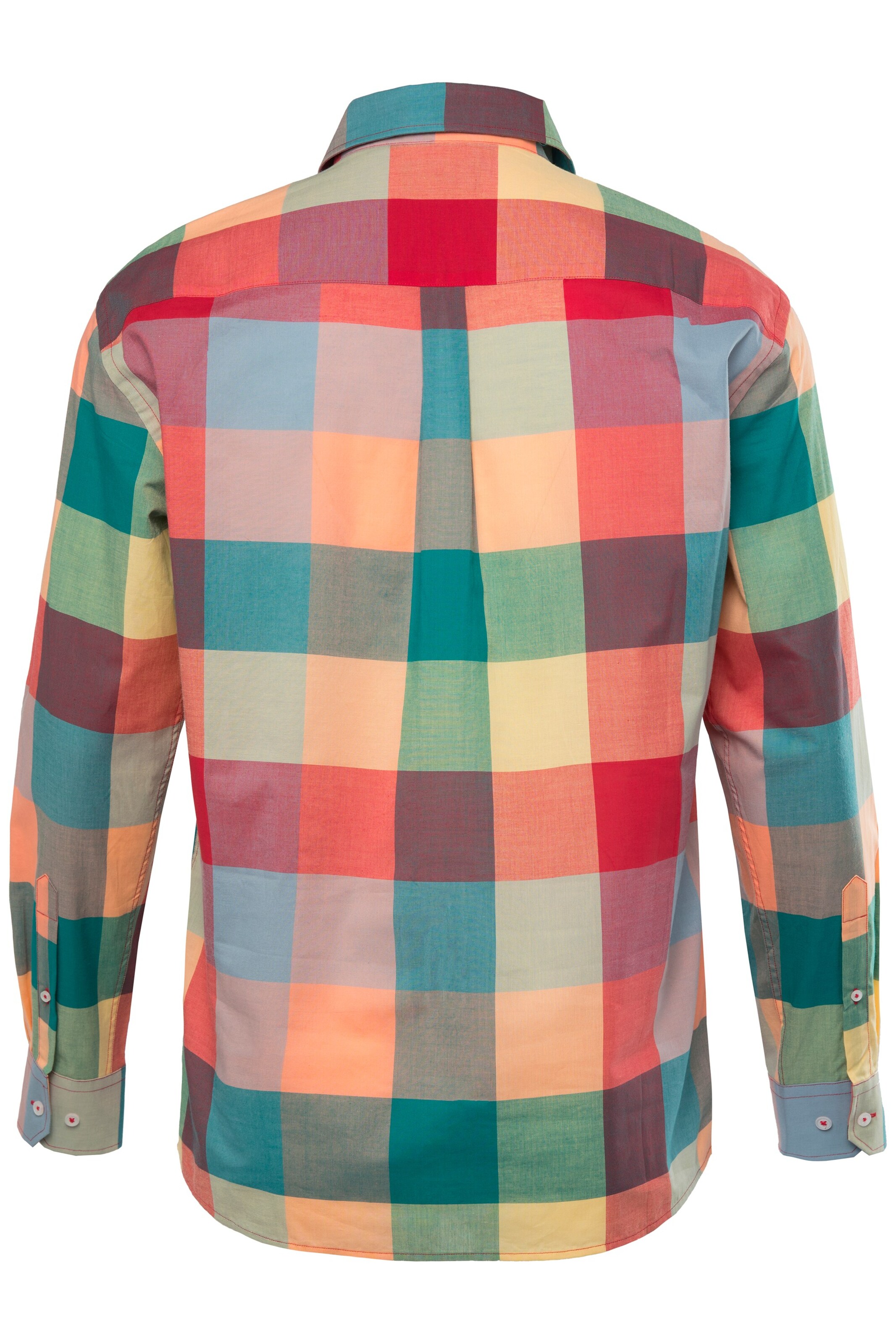 Men Plus Comfort fit Overhemd in Rood