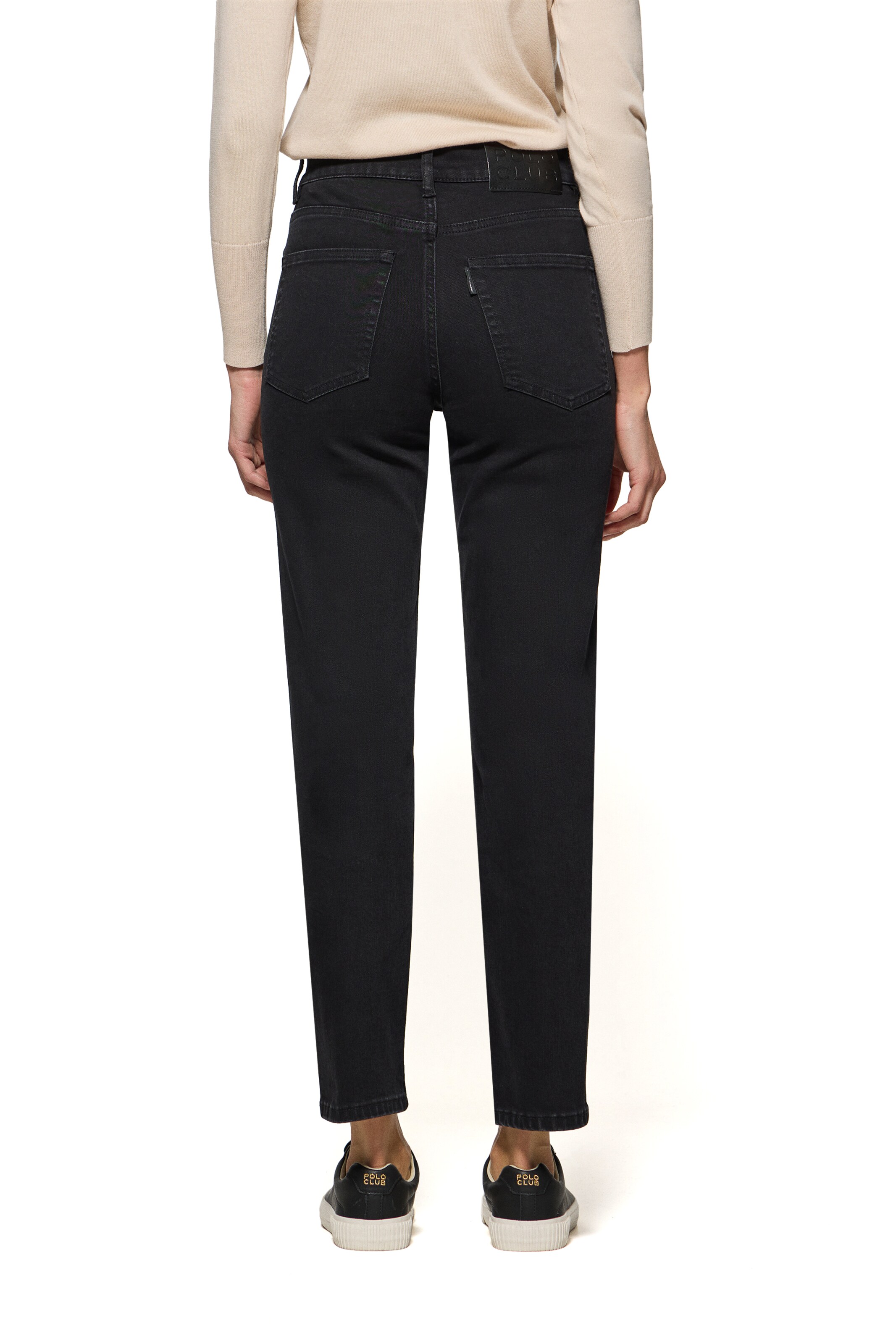 Polo Club Skinny Jeans in Schwarz
